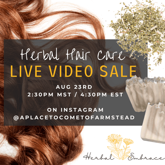 Herbal Hair Care Live Video Sale on INSTAGRAM - Herbal Embrace