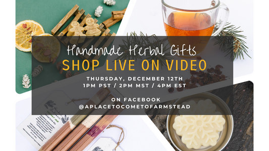 Shop Handmade Herbal Gifts Live on Video