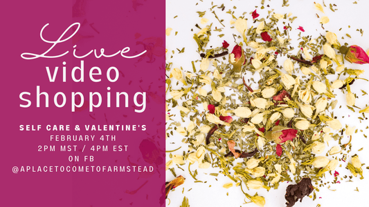 Self-Care and Valentine's Live Video Shopping on Instagram (11am) and Facebook (2pm)! Nov 4, 2023 - Herbal Embrace