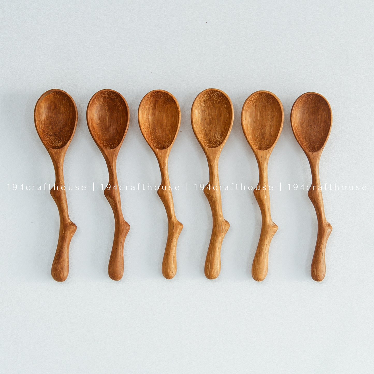 Twig Handle Wooden Spices Small Spoons - Measuring Spoons