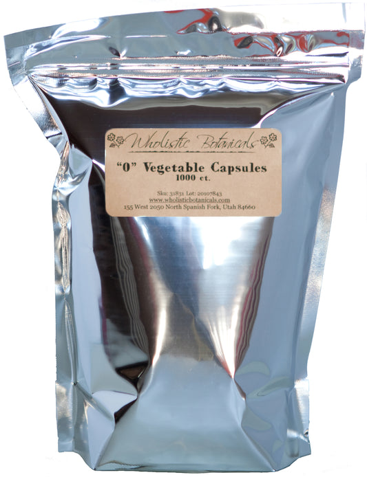 Size 0 Empty Vegetable Capsules - 1,000 count
