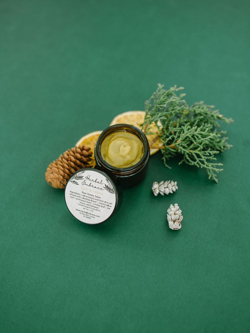Burn & Wound Herbal Raw Honey Salve 2.0 oz