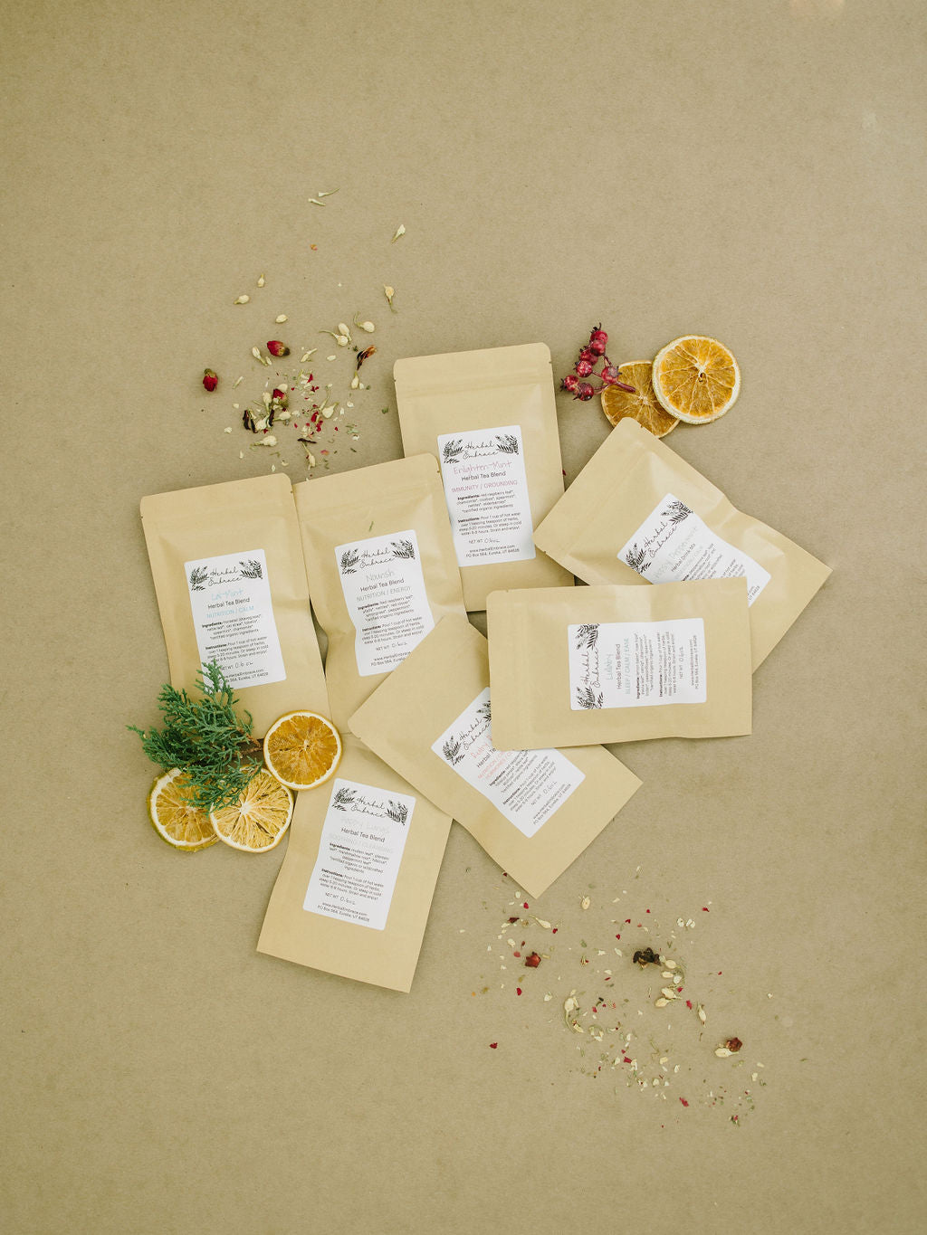 Sampler Set - 8 Herbal Loose-Leaf Tea Blends