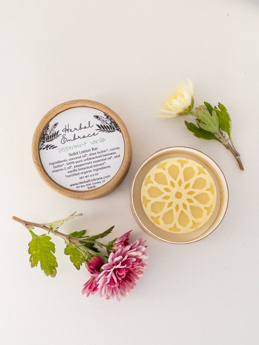 Peppermint Vanilla Lotion Bar