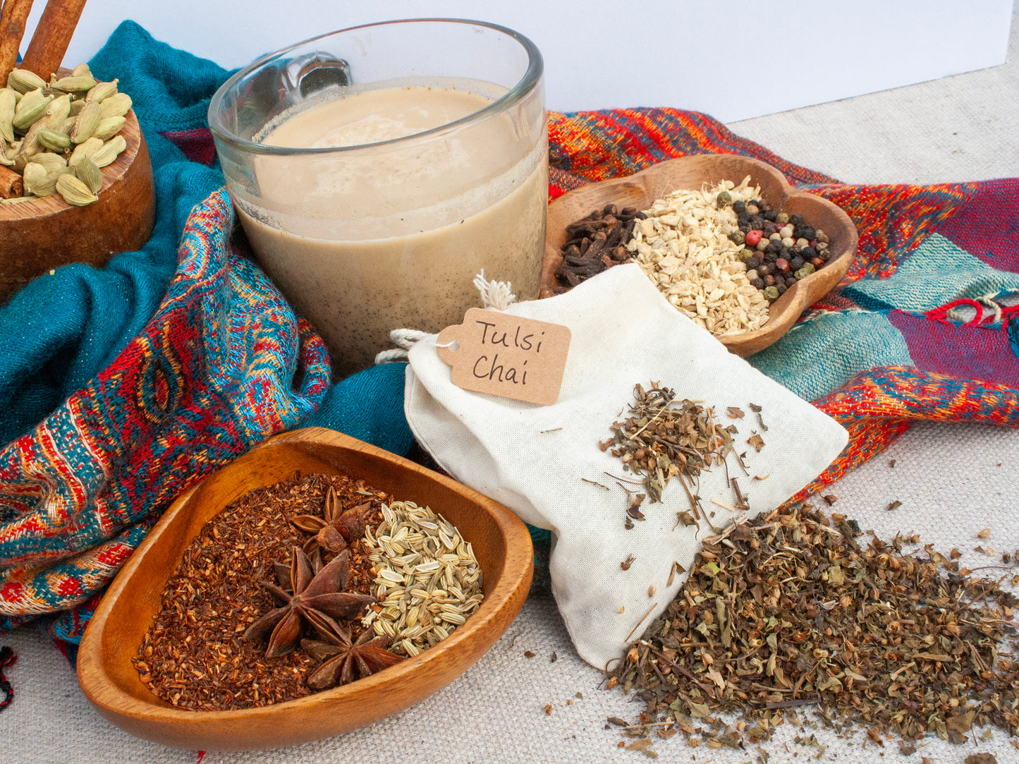 Herbal Chai Tea - Tulsi - 4 tea bags