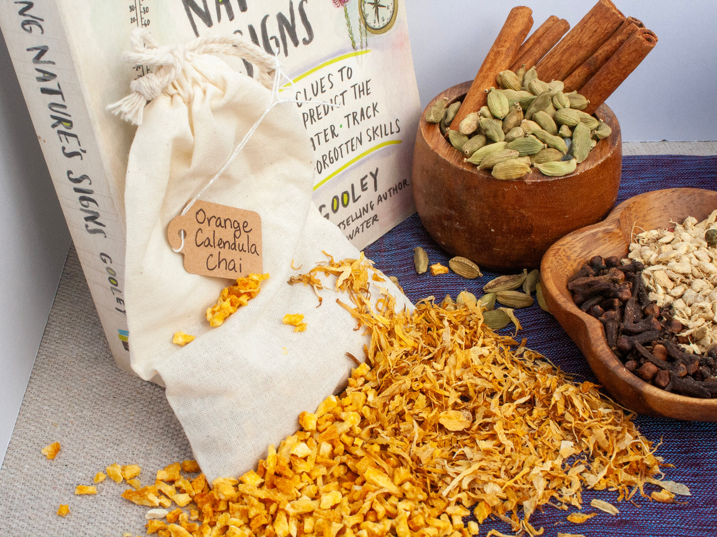 Herbal Chai Tea - Orange Calendula - 4 tea bags