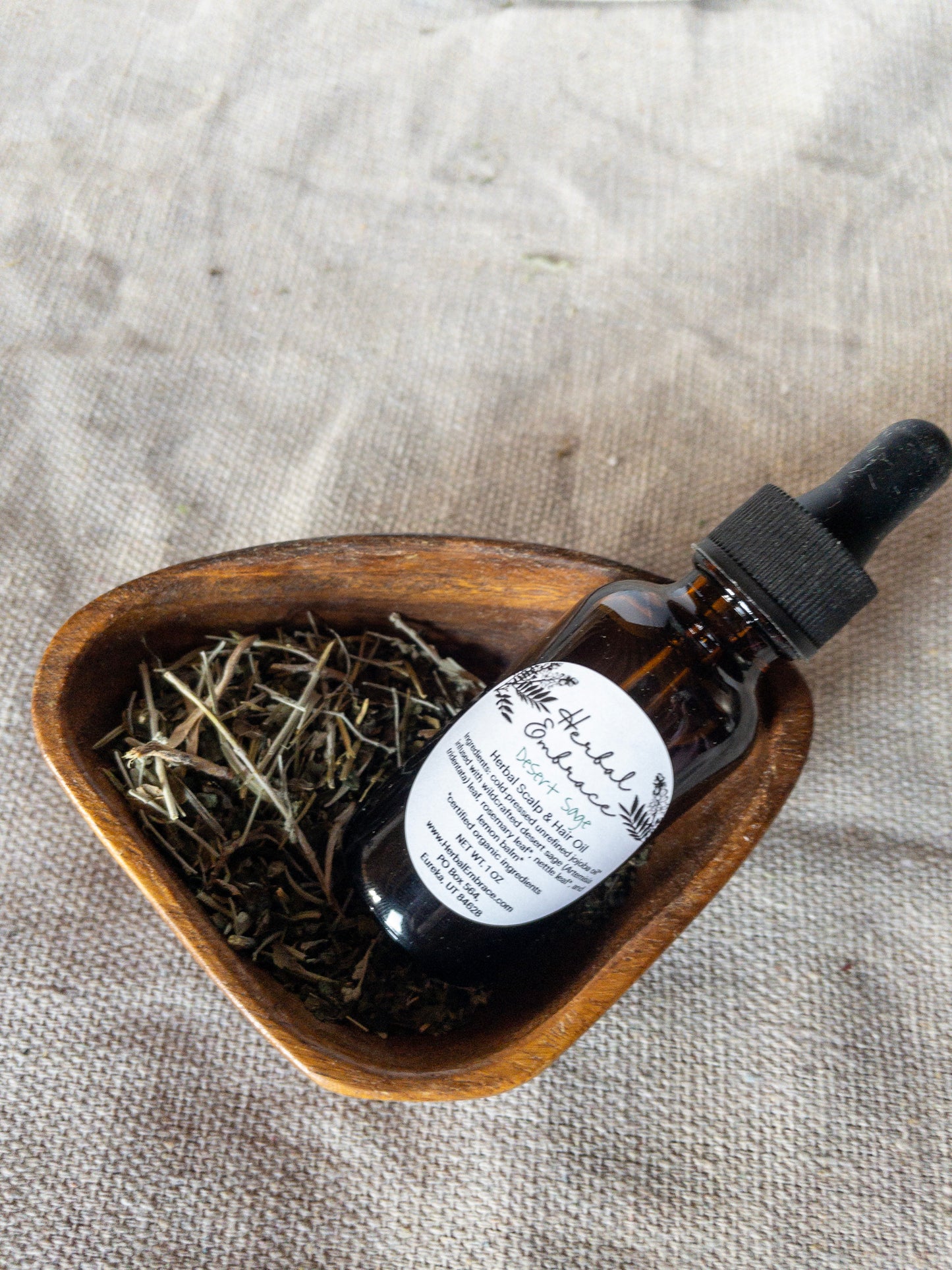 Desert Sage Herbal Infused Oil for Scalp, Hair, & Beard