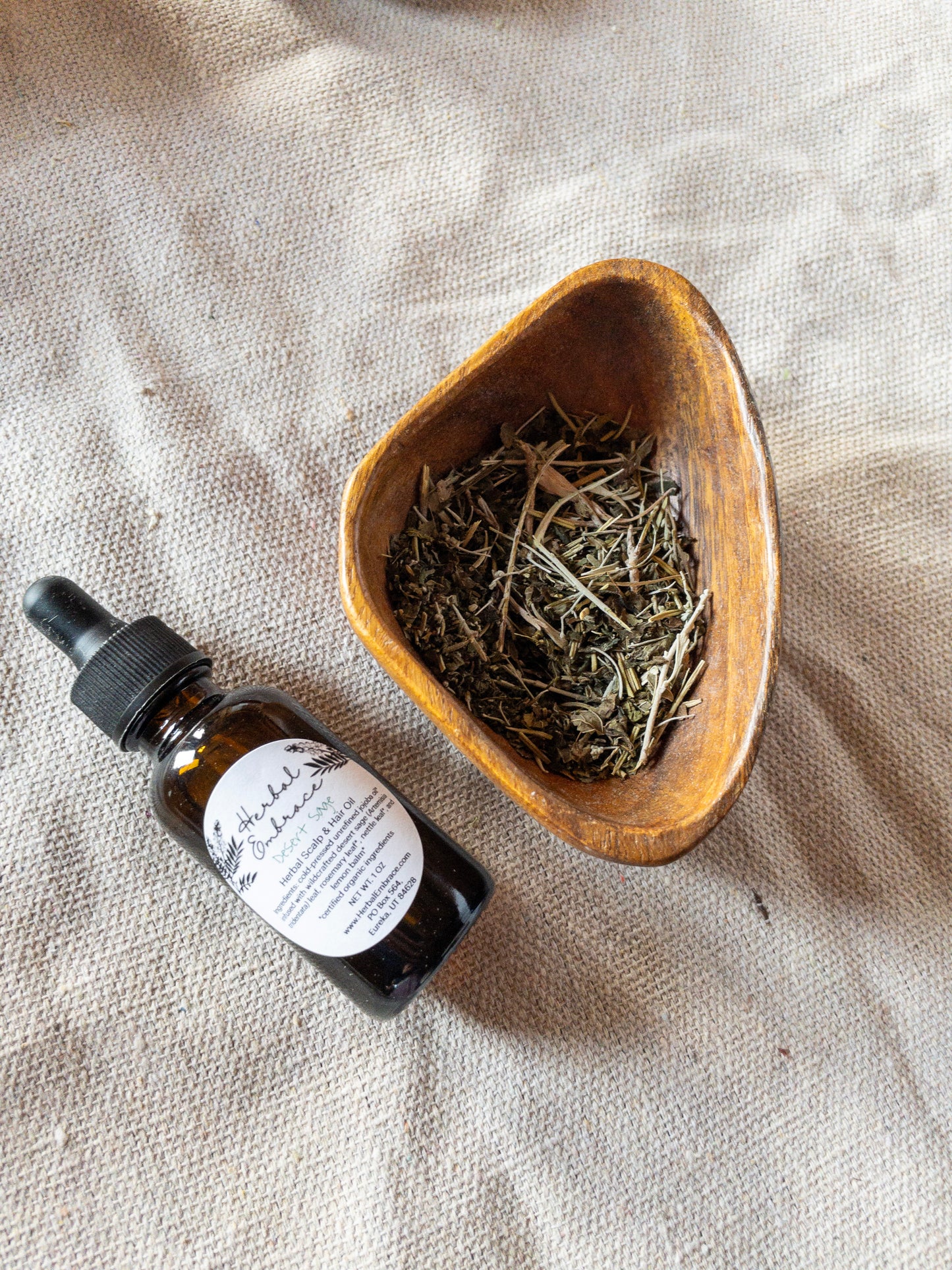 Desert Sage Herbal Infused Oil for Scalp, Hair, & Beard