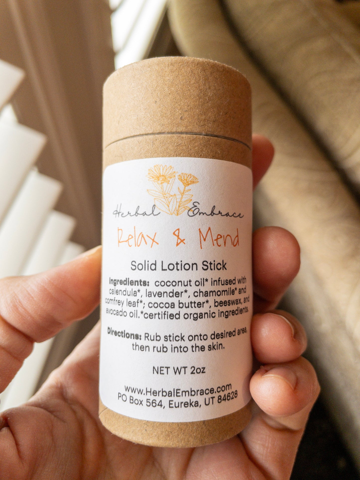Relax & Mend Lotion Stick - Lavender Calendula Chamomile Comfrey