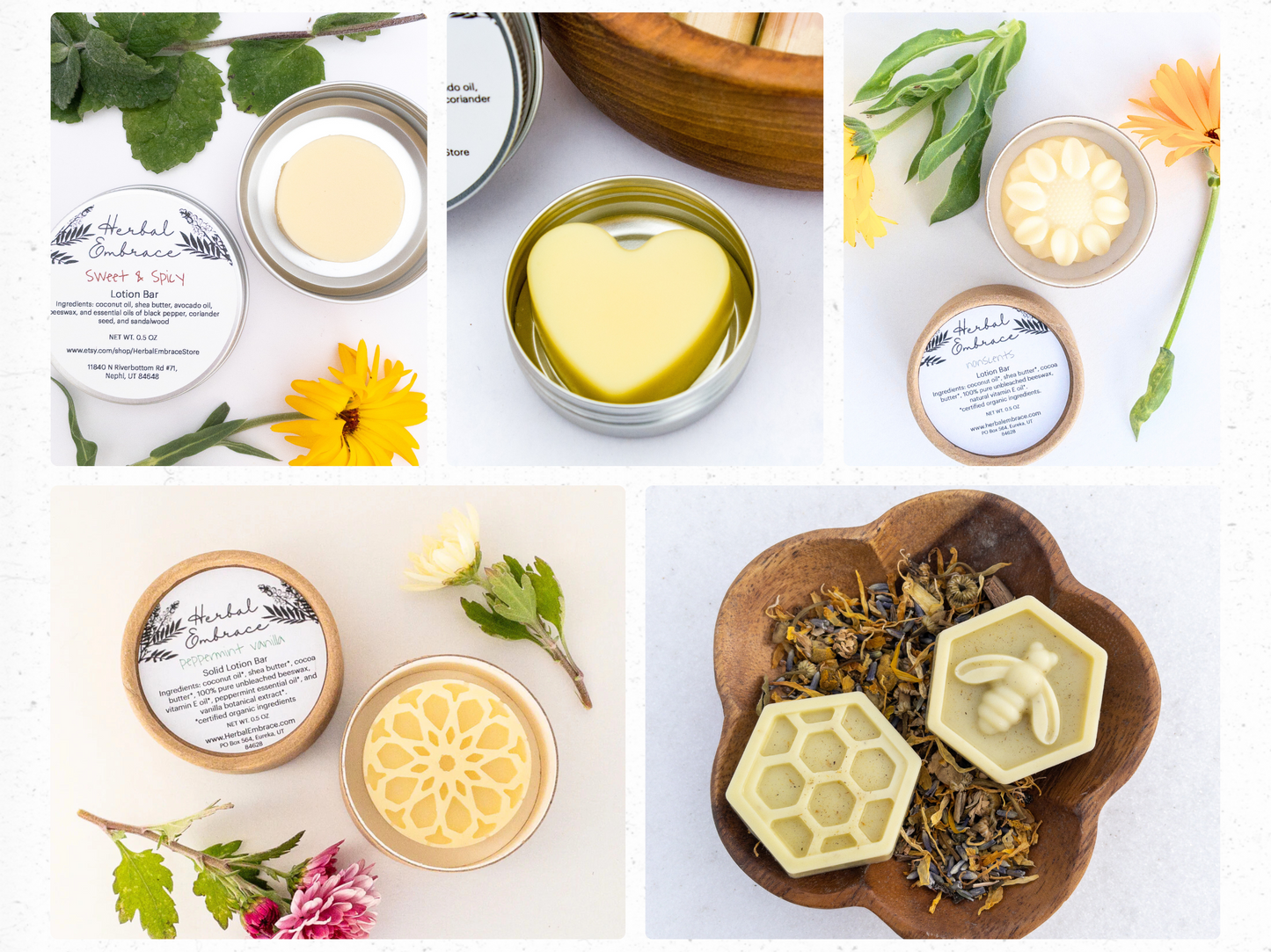 5-Piece Lotion Bar Sample Gift Set