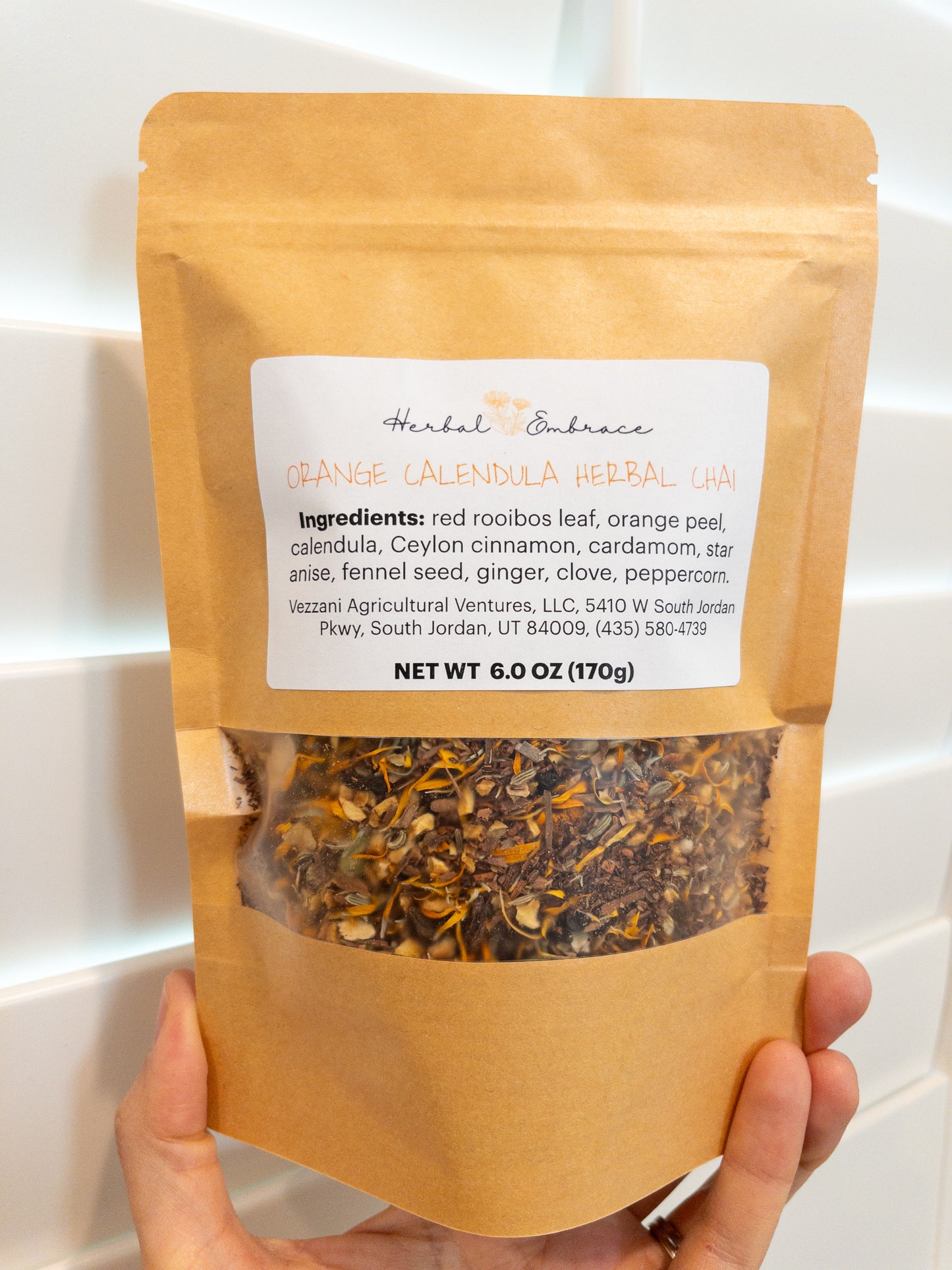 Herbal Chai Tea - Orange Calendula Chai 6.0oz