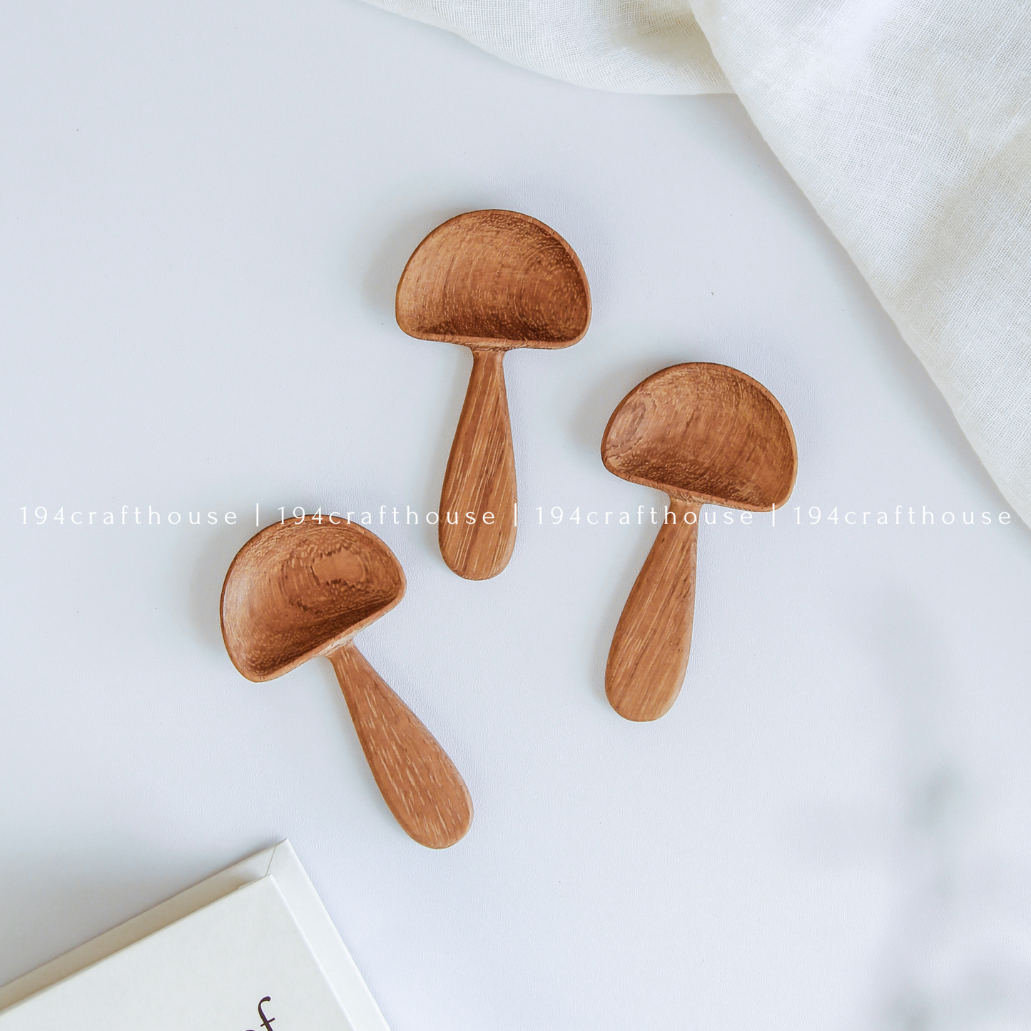 Wooden Mushroom Spoons, Wooden Scoops - Home Decor and Gifts