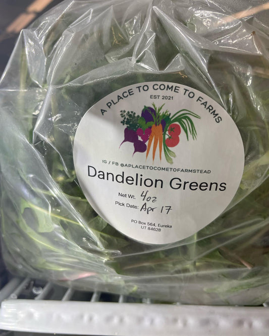 Fresh Dandelion Greens 4 oz - **PRE-ARRANGED LOCAL DELIVERY OR PICKUP, ONLY**