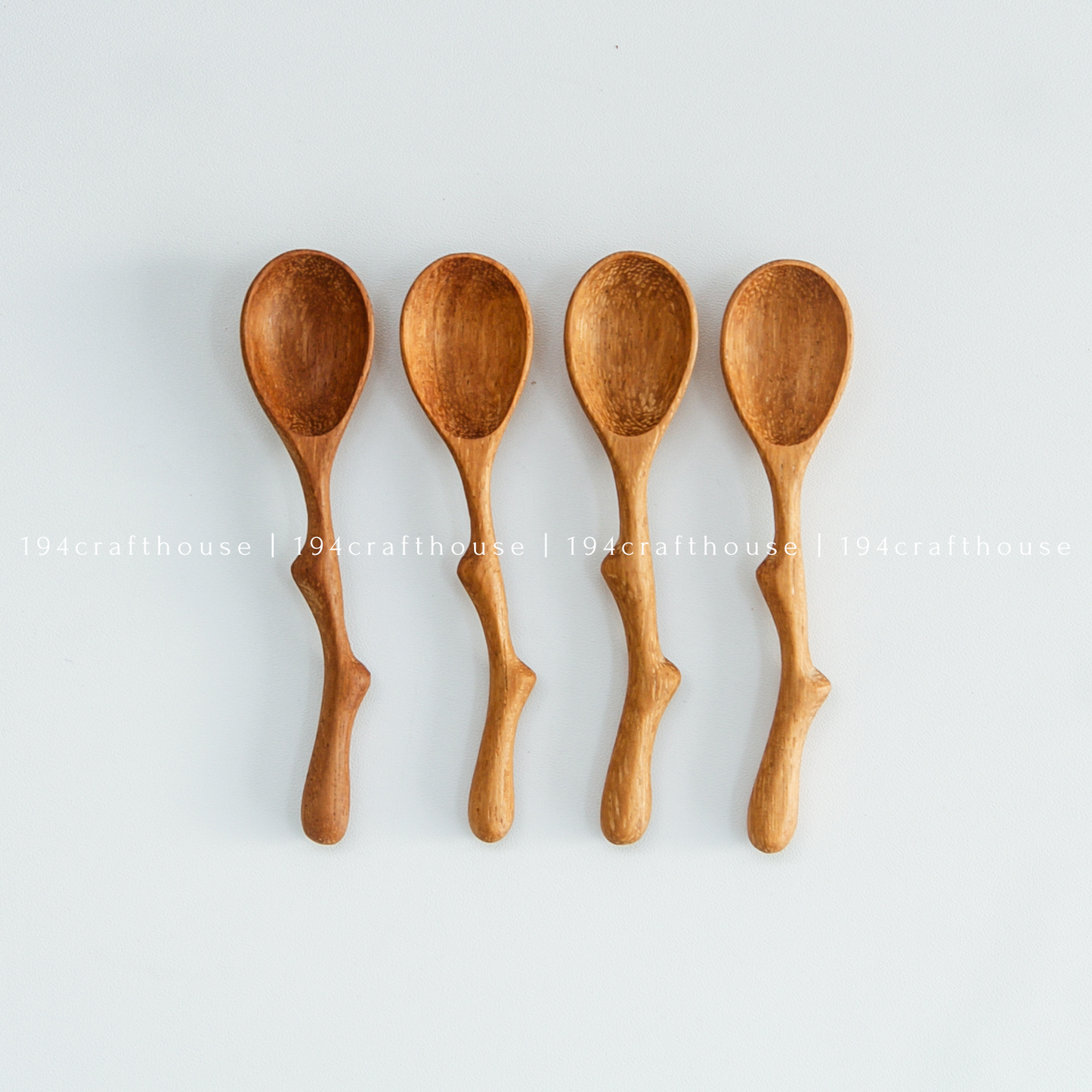 Twig Handle Wooden Spices Small Spoons - Measuring Spoons