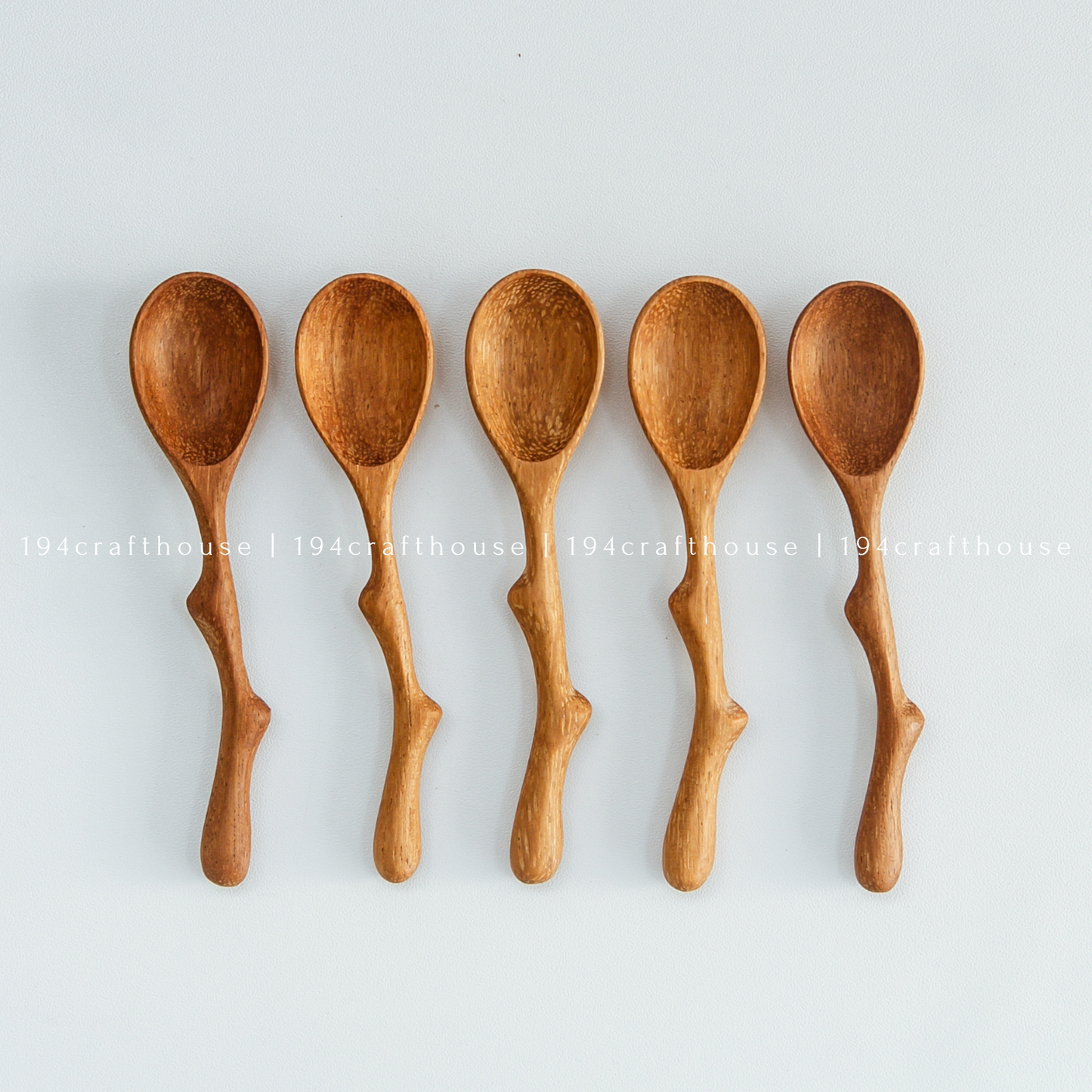 Twig Handle Wooden Spices Small Spoons - Measuring Spoons