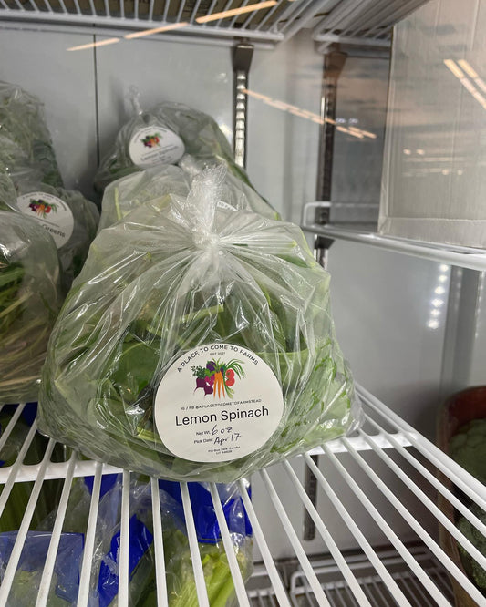 Lemon Spinach 6 oz - **PRE-ARRANGED LOCAL DELIVERY OR PICKUP, ONLY**