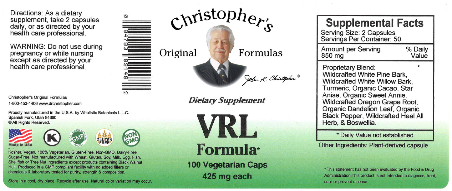 Dr. Christopher's VRL (Viral) Formula Capsules