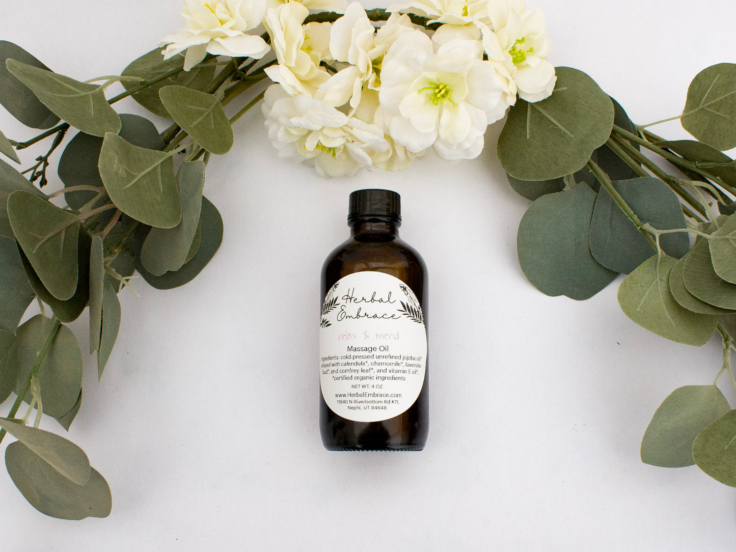 Relax & Mend Infused Oil for Massage Oil, Facial Serum Oil, Natural Perfume, Hair Oil