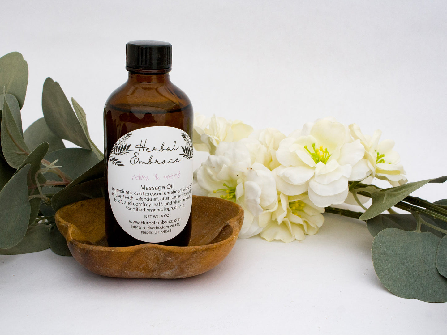 Relax & Mend Infused Oil for Massage Oil, Facial Serum Oil, Natural Perfume, Hair Oil