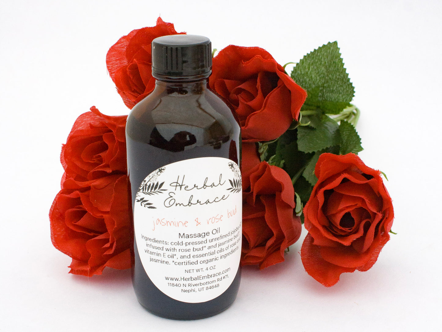 Jasmine & Rose Bud Infused Oil for Massage Oil, Facial Serum Oil, Natural Perfume, Hair Oil