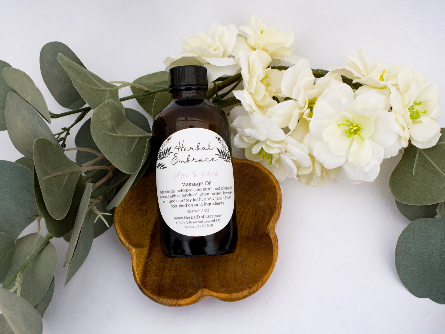 Relax & Mend Infused Oil for Massage Oil, Facial Serum Oil, Natural Perfume, Hair Oil