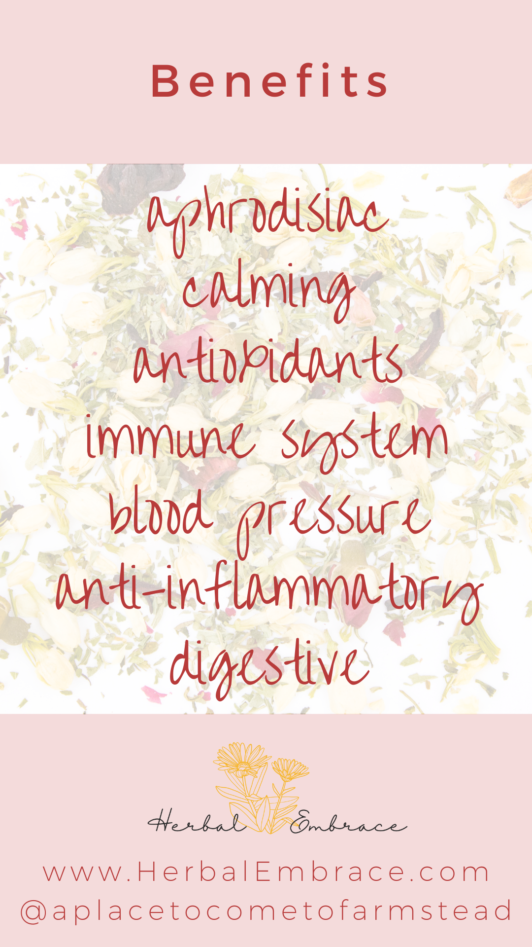 Jasmine & Rose Herbal Loose-Leaf Tea Blend 1.76oz Add-On Gift