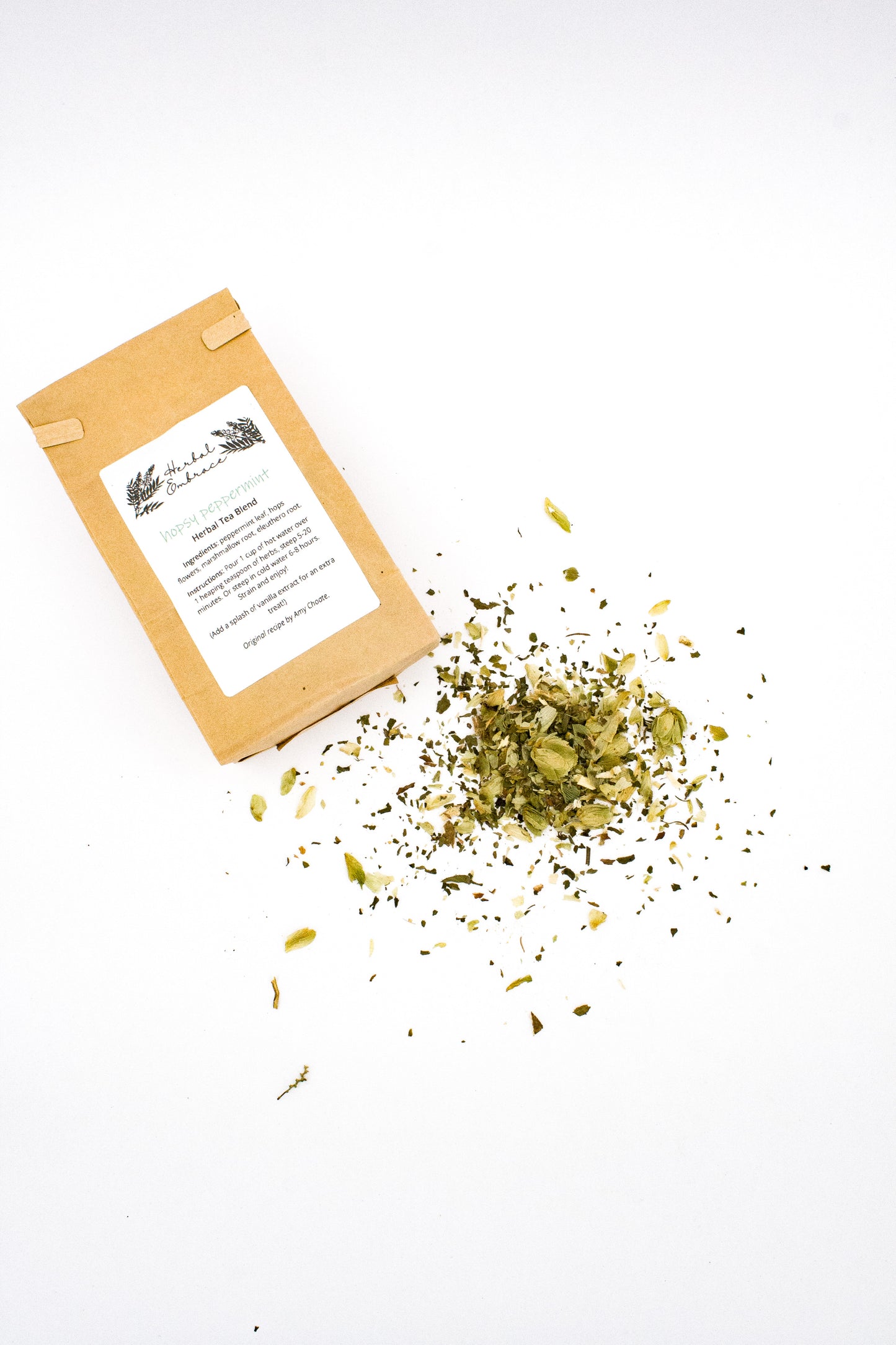 Hopsy Peppermint Herbal Loose-Leaf Tea Blend 1.76oz Add-on Gift