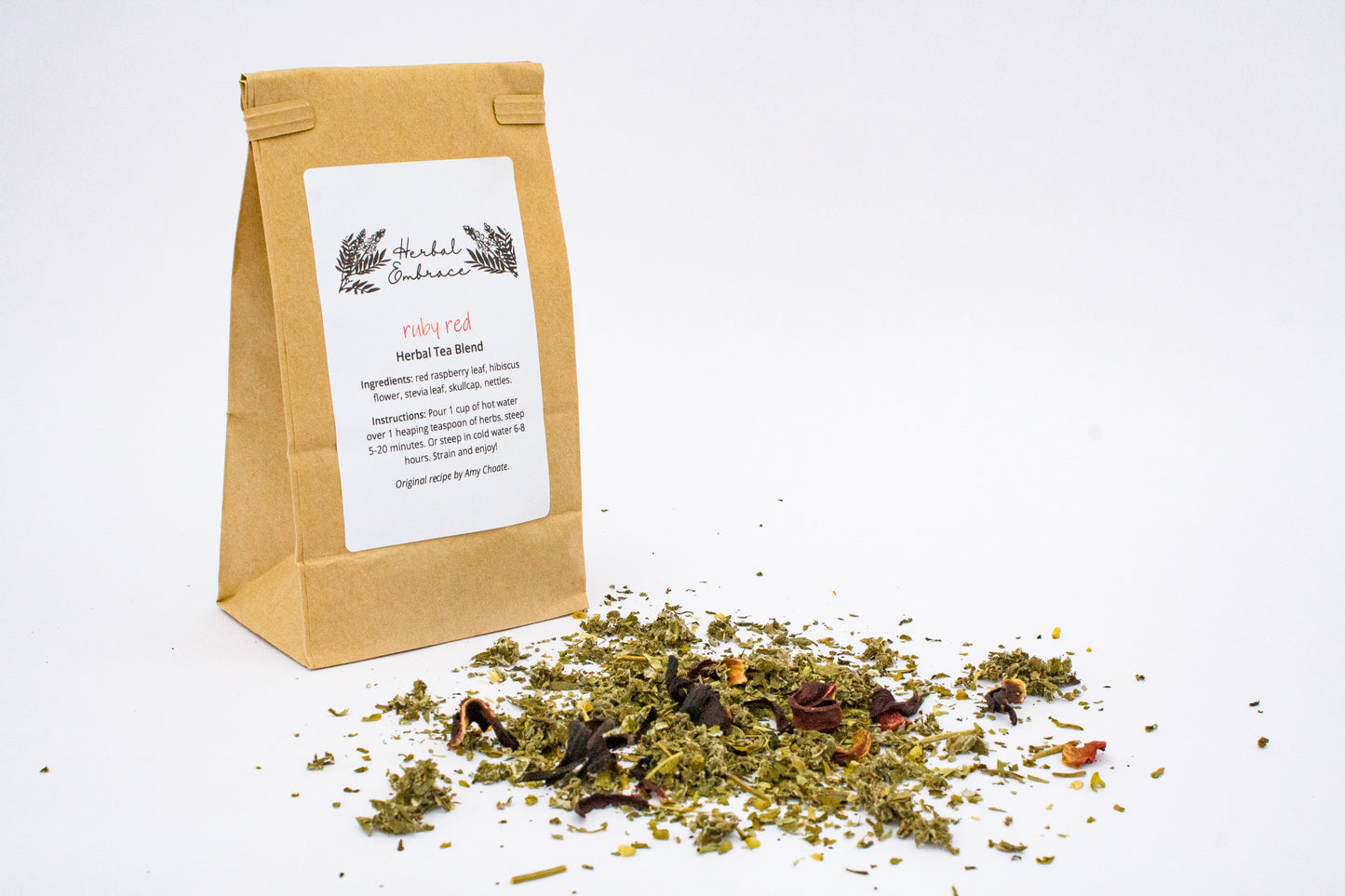 Ruby Red Herbal Loose-Leaf Tea Blend 1.76 oz Add-On Gift