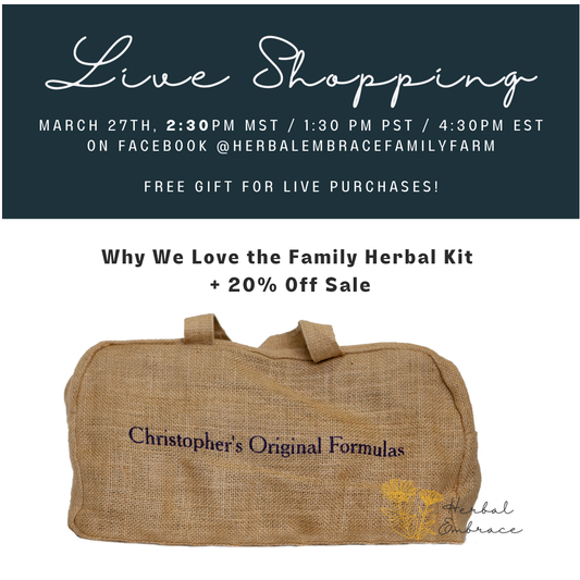 LIVE VIDEO SALE: Dr. Christopher's Favorites