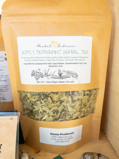 Hopsy Peppermint Herbal Loose-Leaf Tea Blend