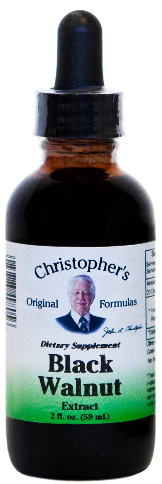 Dr. Christopher's Black Walnut Hull Alcohol Extract 2oz