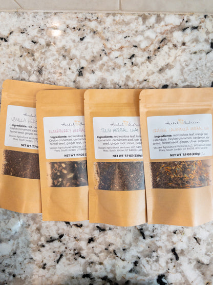 Herbal Chai Tea - Sampler Pack - 4 x 2oz Pouches