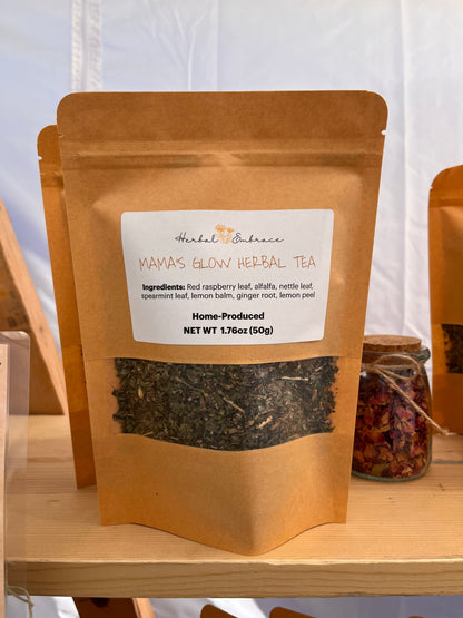 Mama's Glow Pregnancy Support Herbal Loose-Leaf Tea Blend