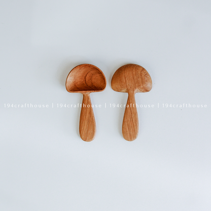 Wooden Mushroom Spoons, Wooden Scoops - Home Decor and Gifts