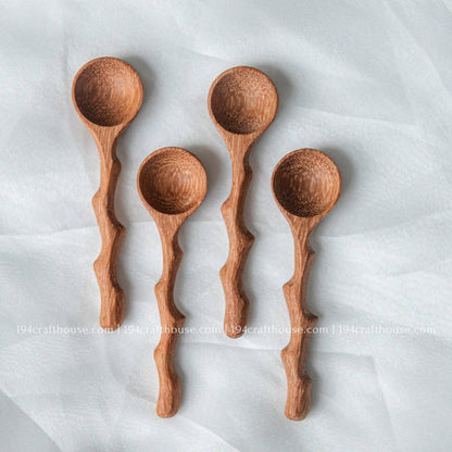Branch Tree Wooden Spices Small Spoons - Measuring Spoons