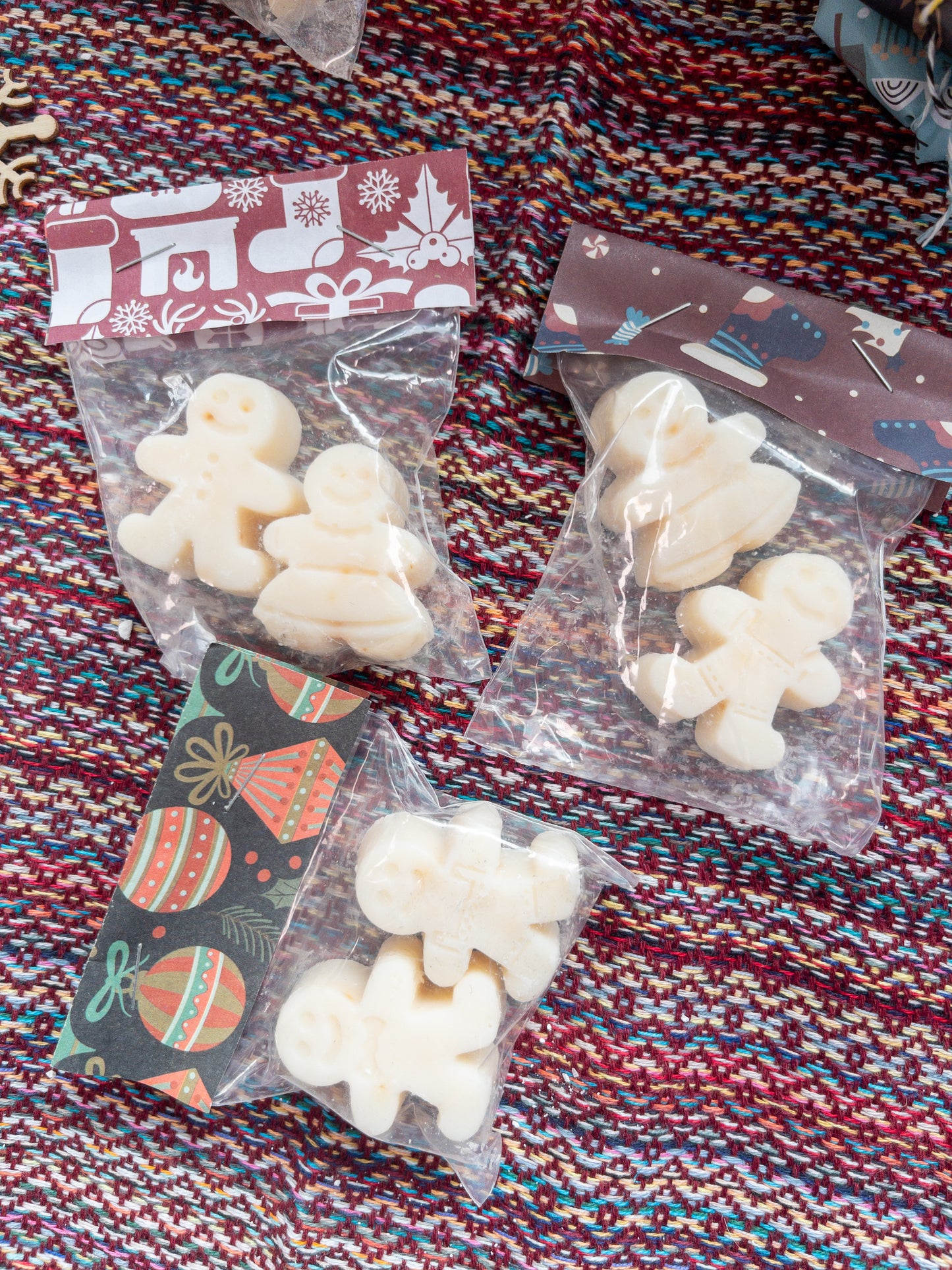 Lavender “Gingerbread” People Mini Soap Set