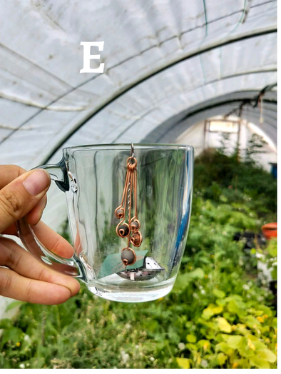 Heart-Shaped Stainless Steel Tea Infuser with Natural Stone Charms