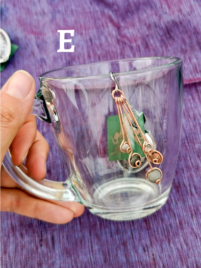 Heart-Shaped Stainless Steel Tea Infuser with Natural Stone Charms