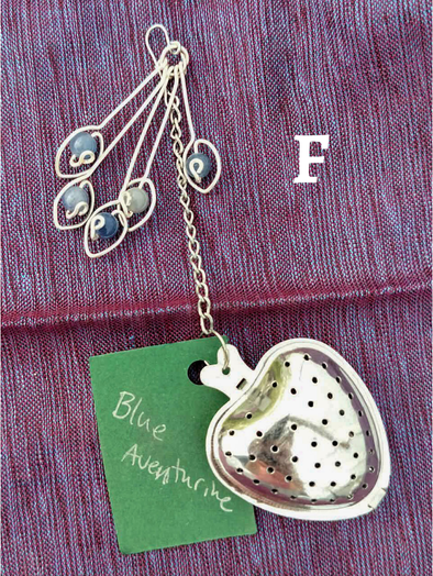 Heart-Shaped Stainless Steel Tea Infuser with Natural Stone Charms