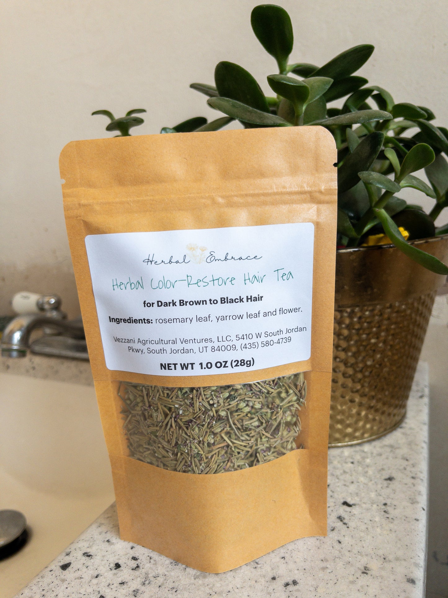 Herbal Hair-Color Restore Tea - DARK