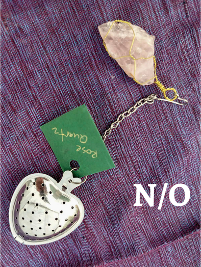 Heart-Shaped Stainless Steel Tea Infuser with Natural Stone Charms