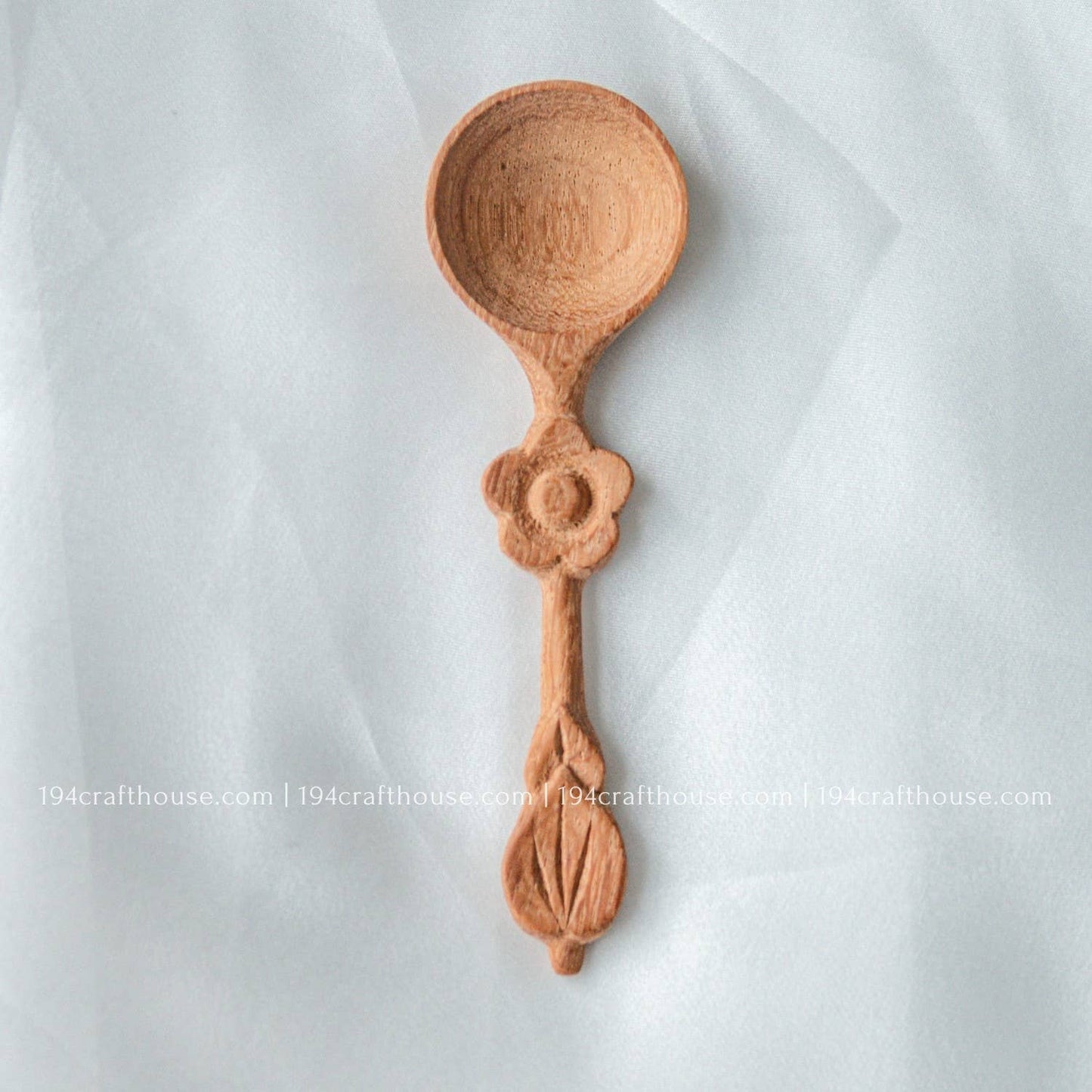 Flower Handle Wooden Spices Small Spoons - Measuring Spoons