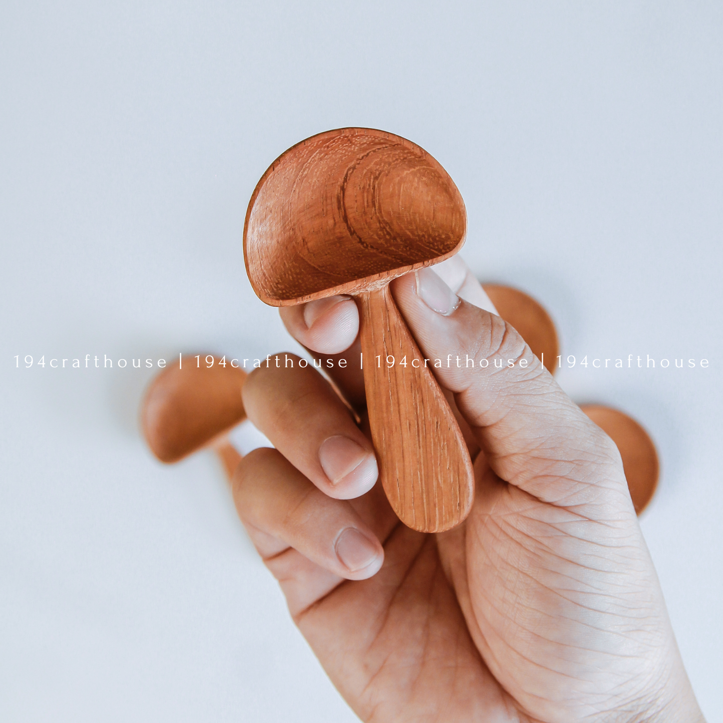 Wooden Mushroom Spoons, Wooden Scoops - Home Decor and Gifts
