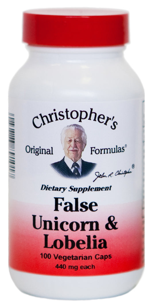 Dr. Christopher's False Unicorn & Lobelia Capsules